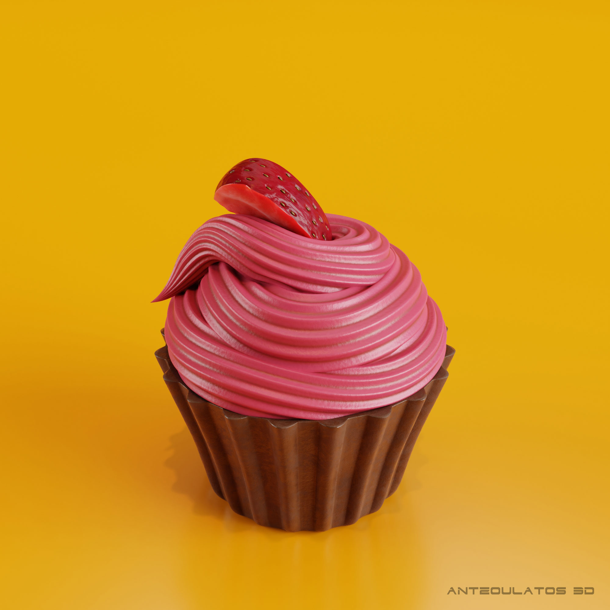Cupcake - Strawberry cream